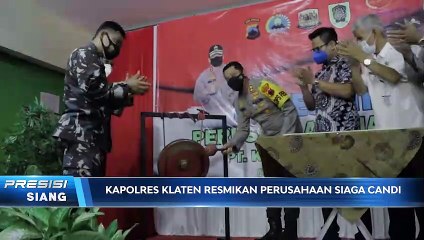Kapolres Klaten Resmikan Perusahaan Siaga Candi