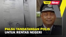Palsu tandatangan polis untuk rentas negeri