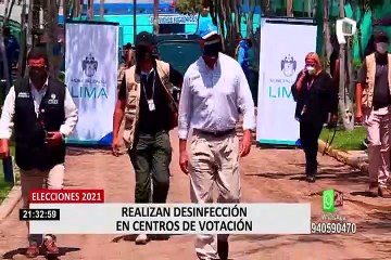 Desinfectan espacios municipales que serán utilizados como centros de votación