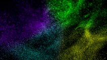 【フリー素材・Free material】背景素材　カラフル　粒子が変化　4色
