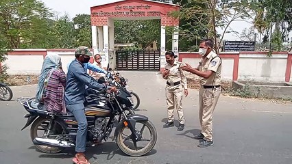 लॉक डाउन के दौरान बेवजह घूमने वालो पर पुलिस का शिकंजा