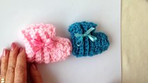 Easy Crochet Baby Booties, # 2386