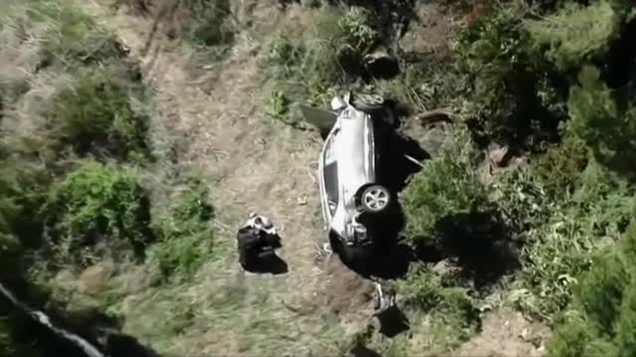 El informe del accidente de Tiger Woods revela que circulaba al doble de la velocidad permitida