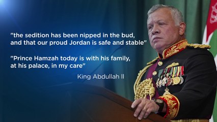 Re Abdullah di Giordania: "La crisi è finita"