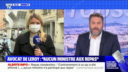 Le chef Christophe Leroy s'exprime: il n'y avait "aucun ministre" aux repas clandestins