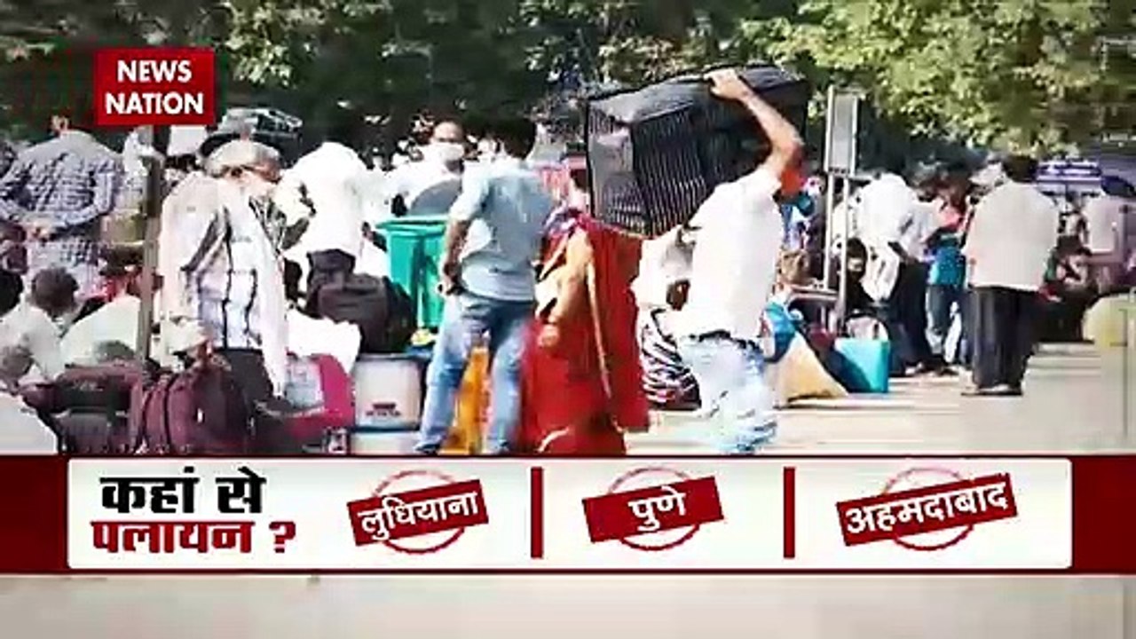 Labour migration begins across the cities in fear of total lockdown.