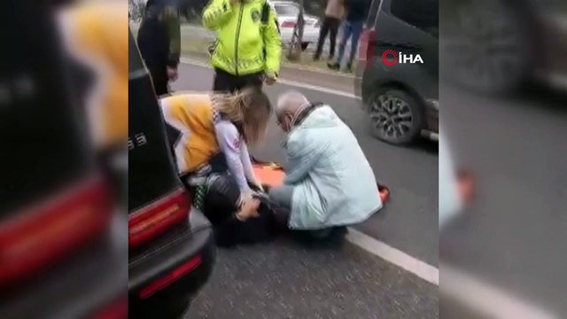 Milas'ta karşı şeride geçen otomobil dehşet saçtı: 3 yaralı