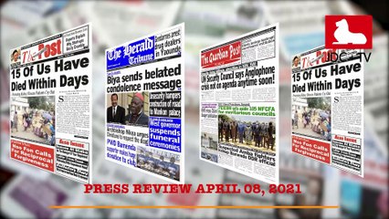CAMEROONIAN PRESS REVIEW OF 08 APRIL 2021