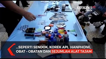 Razia Lapas Petugas Gabungan Temukan Benda Terlarang