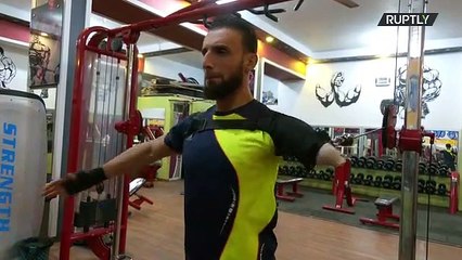 Former medic with amputated arm now a bodybuilding gym owner in Gaza