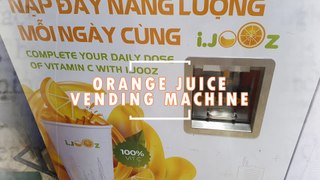 Cool Orange Juice Vending Machine | nước cam | Gadget | Ho Chi Minh City