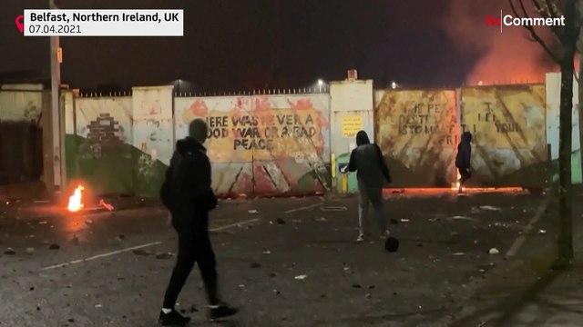 Protesters hurl stones and petrol bombs in Northern Ireland