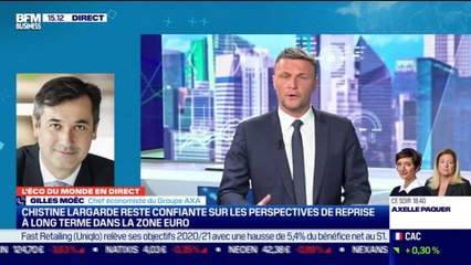 Gilles Moëc (AXA) : Christine Lagarde reste confiante sur les perspectives de reprise à long terme dans la zone euro - 08/04