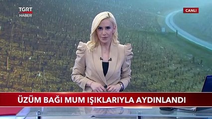 Üzüm Bağı Mum Işıklarıyla Aydınlandı