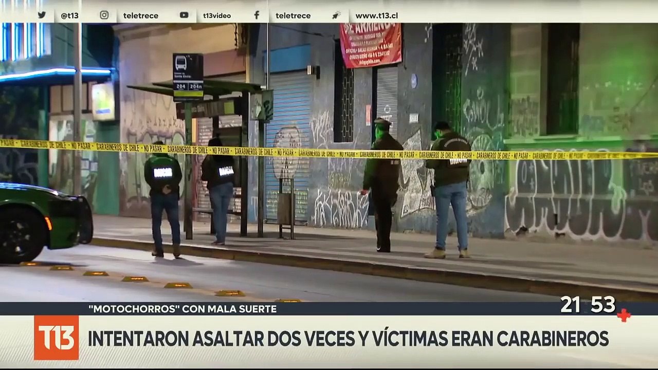 "Echaito pa elante": detienen a motochorro venezolano luego de intentar asaltar a carabineros - T13