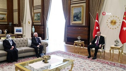 Cumhurbaşkanı Erdoğan, şehit Cumhuriyet Savcısı Mehmet Selim Kiraz'ın anne ve babasını kabul etti