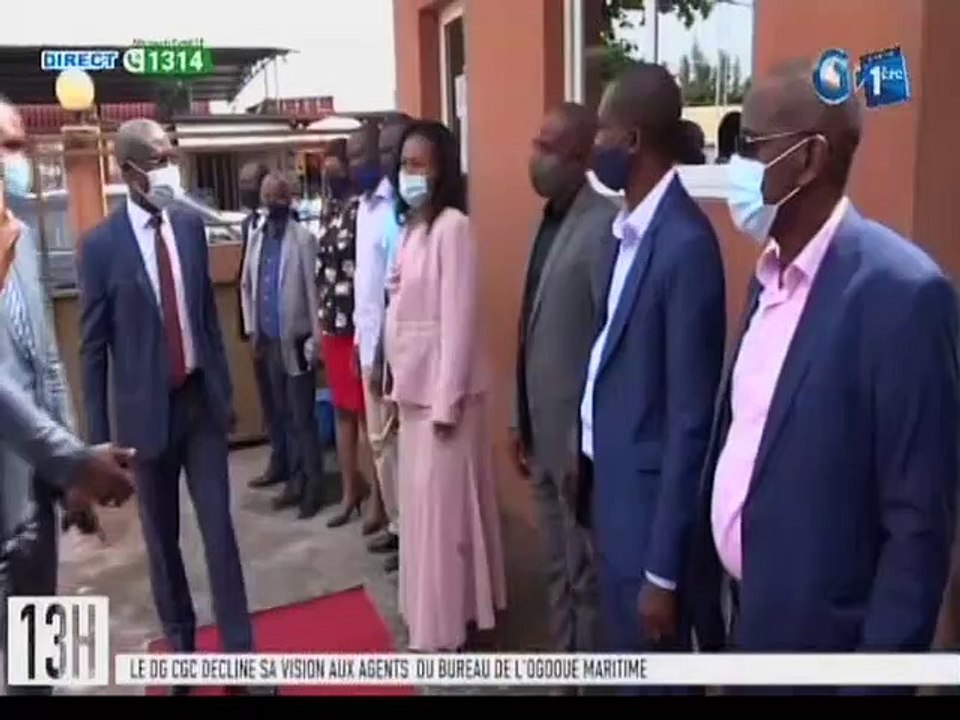 RTG/Mission de travail du Directeur général du Conseil Gabonais des Chargeurs(CGC) avec les agents de la représentation CGC à Port-Gentil