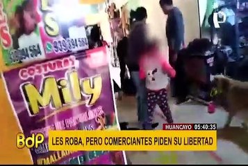 Huancayo: comerciantes piden la libertad de hombre que les robaba constantemente