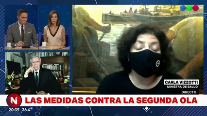 Cristina Pérez y Carla Vizzotti se cruzaron al aire tras los anuncios de nuevas restricciones