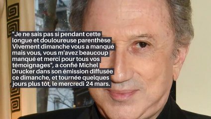 Michel Drucker de retour dans "Vivement Dimanche" après sept mois de convalescence