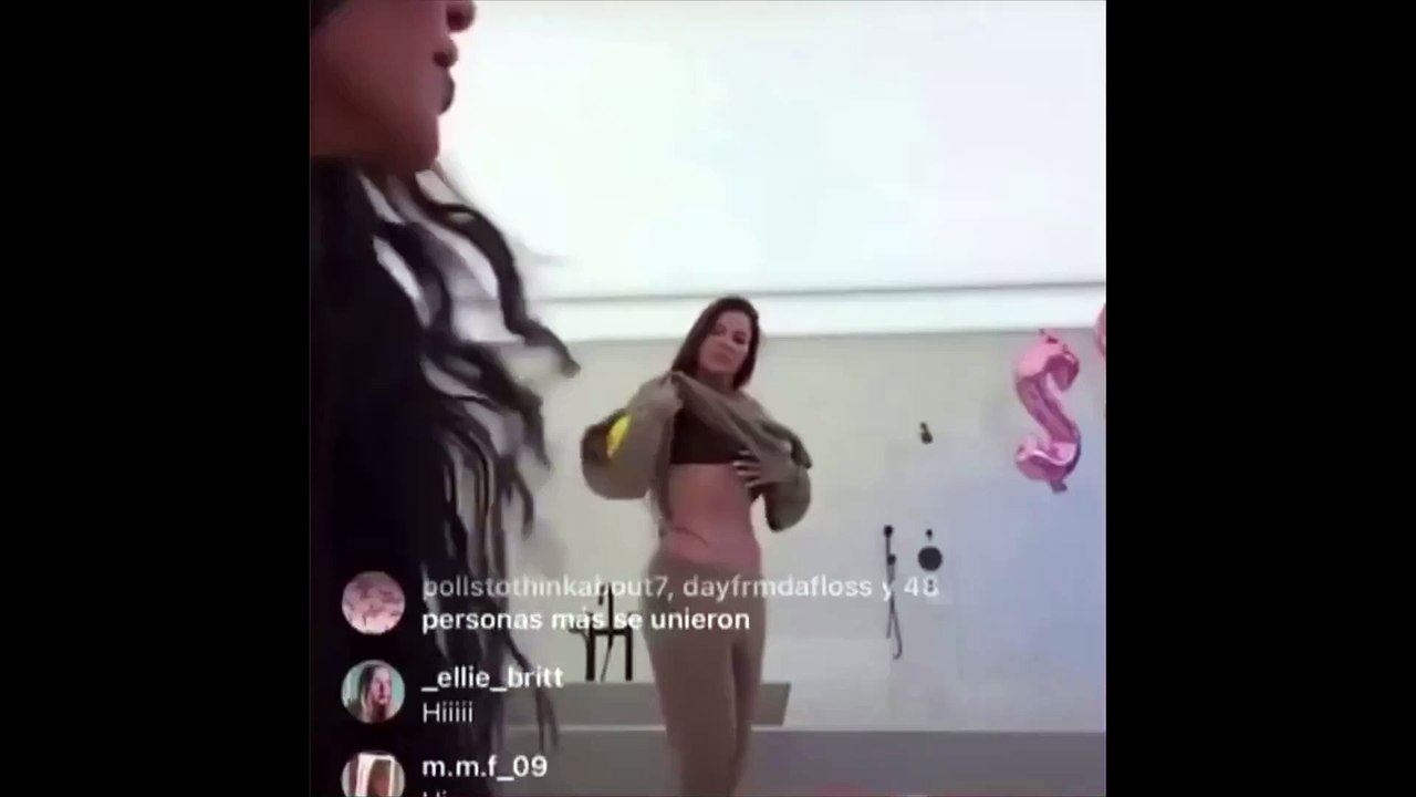 Con video mostrando su figura, Khloé Kardashian hace frente a polémica por foto sin retoques