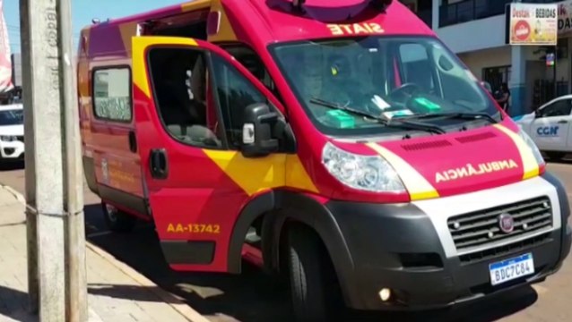 Motociclista fica ferido em acidente de trânsito na Rua Xavantes, no Santa Cruz