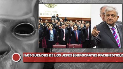 ¡Los sueldos de los jefes (BUROCRATAS PRIANISTAS)!