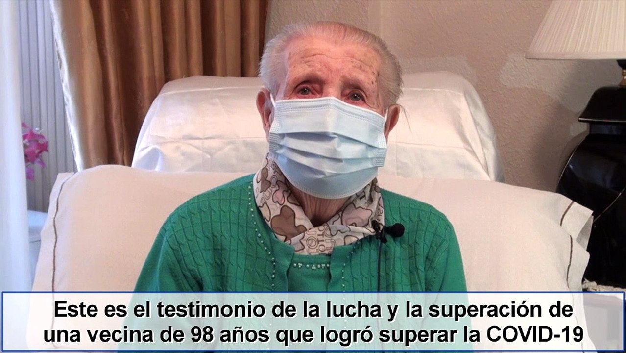 Testimonio de Manuela, una vecina de Leganés de 98 años que ha logrado superar la COVID-19