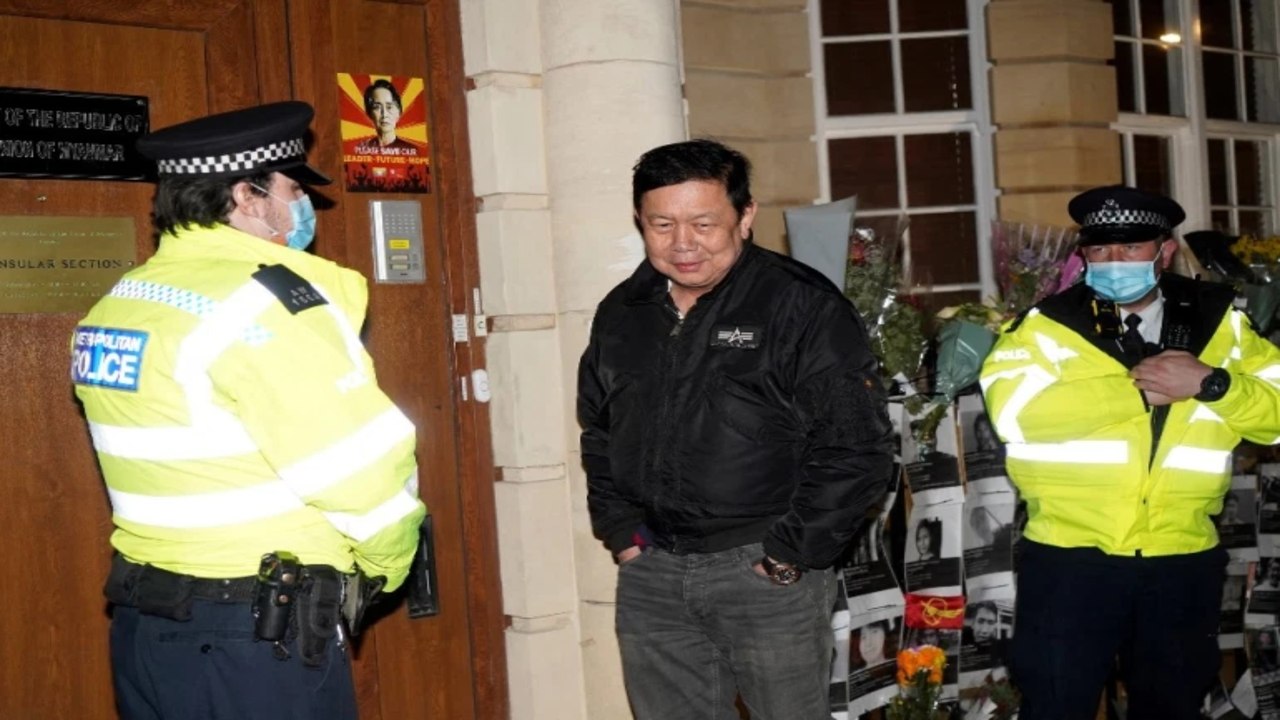 Myanmar’s envoy to UK ‘locked out of London embassy’