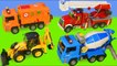 Fire Truck, Tractor, Excavator, Garbage Trucks & Police Cars Construction Toy Vehicles for Kids