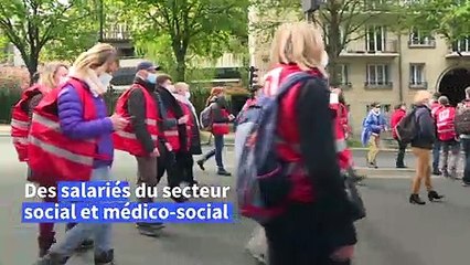 Les "oubliés du Ségur de la Santé" manifestent à Paris