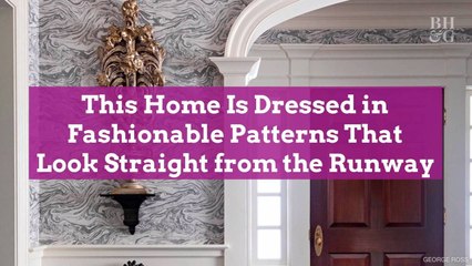 This Home Is Dressed in Fashionable Patterns That Look Straight from the Runway