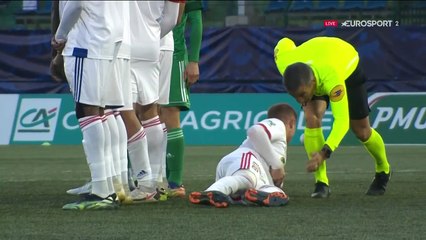 Un magnifique coup franc : Le Red Star égalise et pousse l'OL aux tirs au but