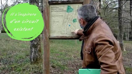 Un sentier Pierre-Stoltz au coeur de l'arboretum de Crogny