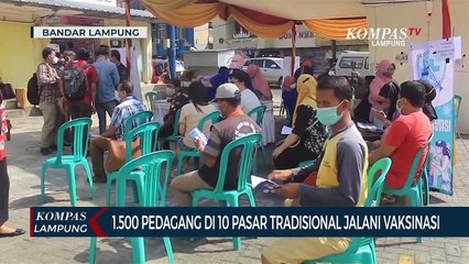 1.500 Pedagang di 10 Pasar Tradisional Jalani Vaksinasi Covid-19