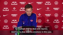 Angelino has a lot to learn - Nagelsmann on Spaniard's social media posts