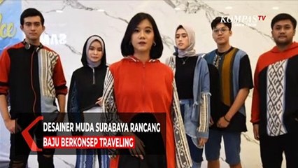 Unik, Desainer Muda Surabaya Rancang Baju Berkonsep Traveling