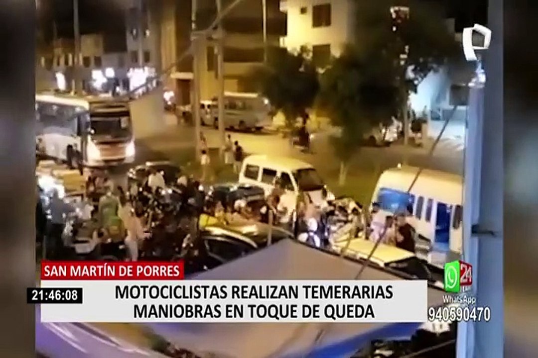 Vecinos fastidiados por extranjeros que toman la calle para realizar piruetas en moto