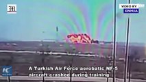 Pilot killed in military aerobatic jet crash in central Turkey