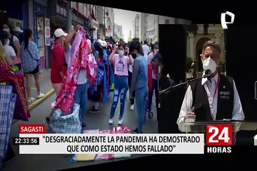 Sagasti se disculpó con familiares de fallecidos por COVID-19 y reconoce que el Estado ha fallado