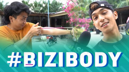 #Bizibody​ datang nak kacau set penggambaran... sekali Aiman Tino tunjuk skill memanah la