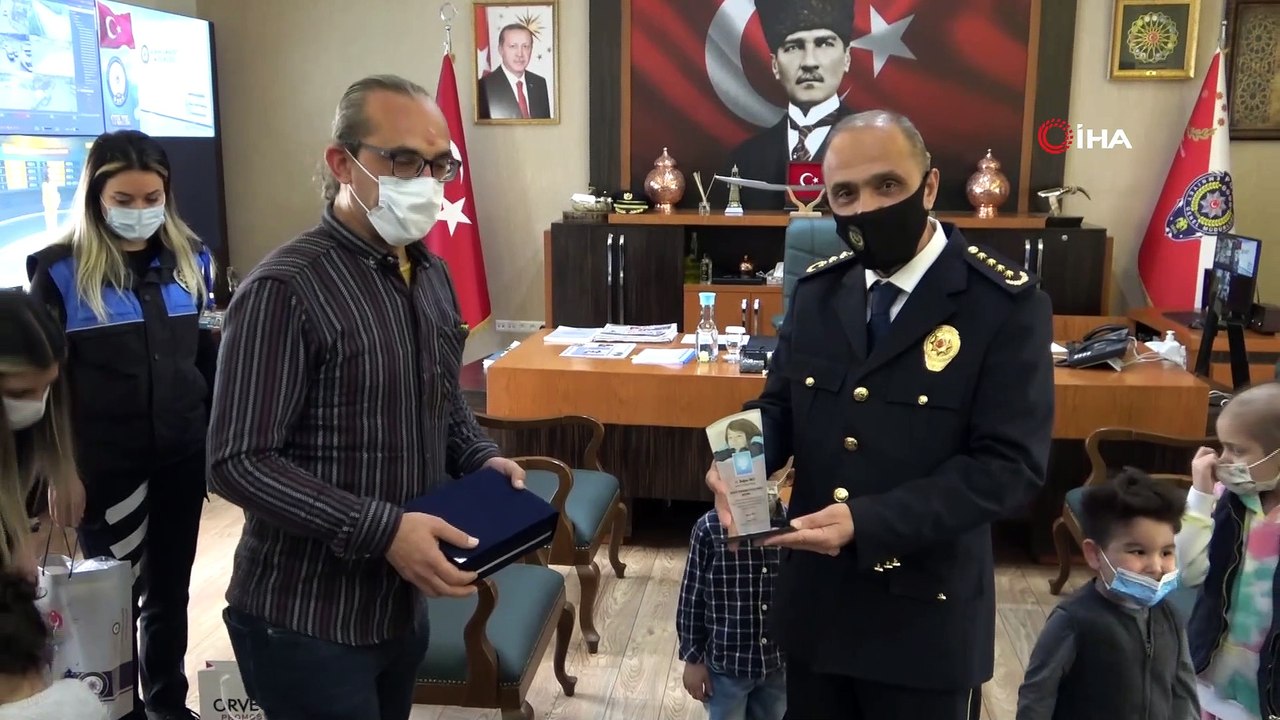 Lösemili çocuklar emniyet müdürü oldu