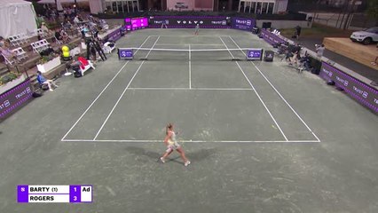 Charleston - Barty relève le défi Rogers et file en 1/4