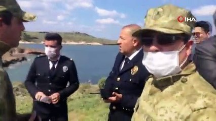 İzmir Foça'da askeri eğitim uçağı düştü