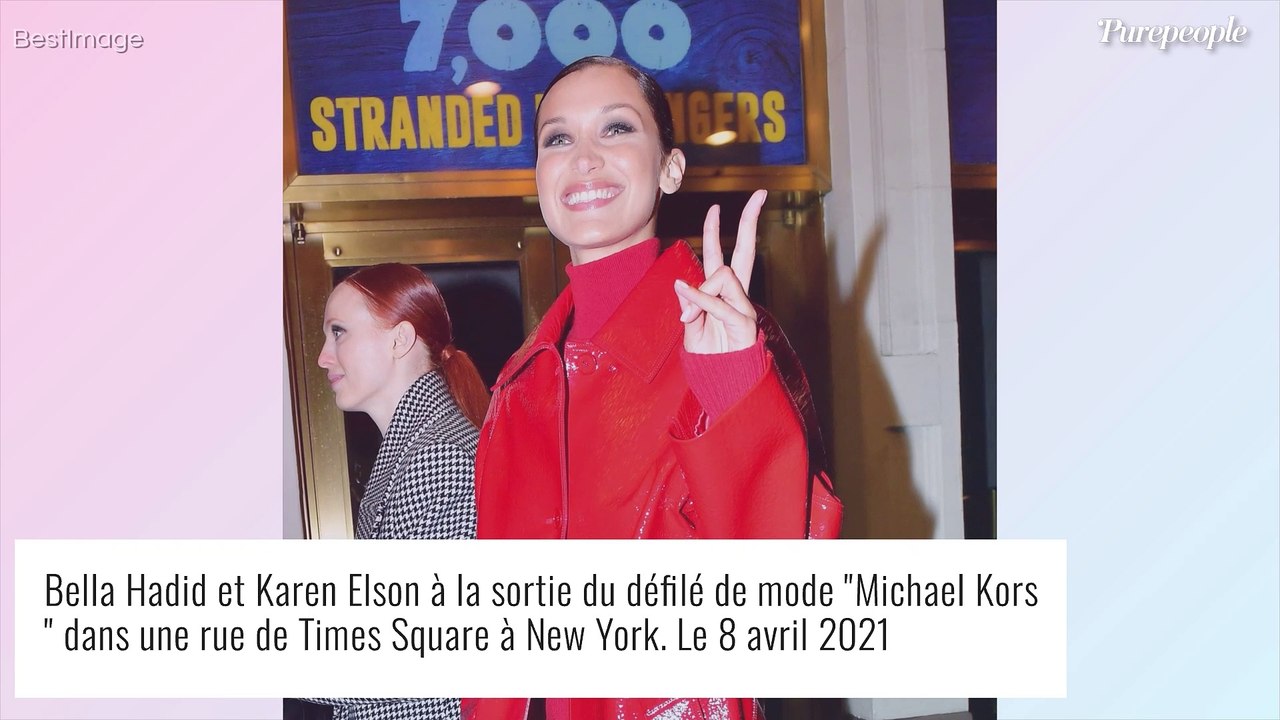 Bella Hadid défile en pleine rue avec Irina Shayk et Naomi Campbell