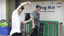 [Bangtan Bomb] Rm And Jin Dance Stage Behind The Scene For Bts Day Party 2016 - Bts (방탄소년단)