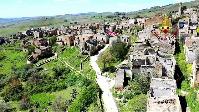 Poggioreale (TP) - Esercitazione di soccorso dei Vigili del Fuoco (09.04.21)