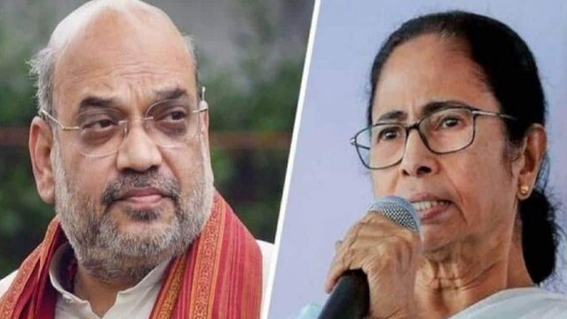 Shah slams Banerjee over her remarks against central forces