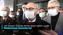 Vali Köşger'den denize düşen eğitim uçağı hakkında açıklama