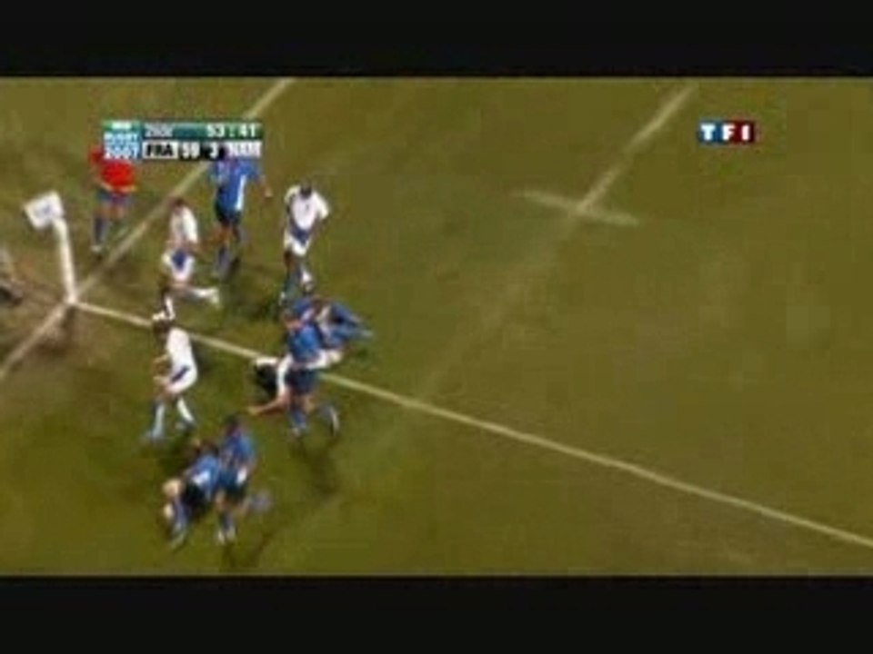Essaie de Sebastien Chabal contre la Namibie